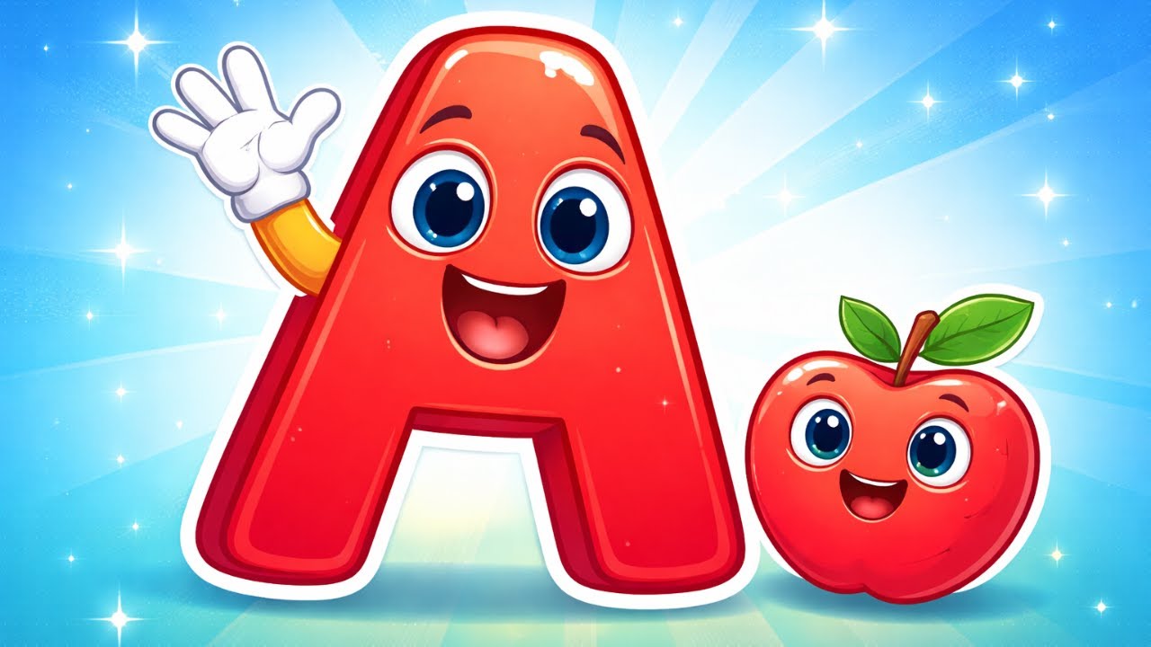 A for Apple 🍎 | ABC Alphabet Song for Kids | Learn Letter A