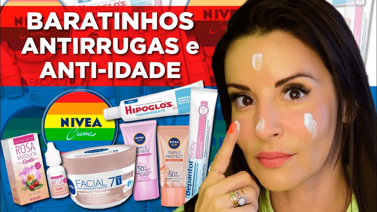 Bepantol, Creme Nivea, Hipoglós e Óleo de Rosa Mosqueta | Baratinhos de Farmácia