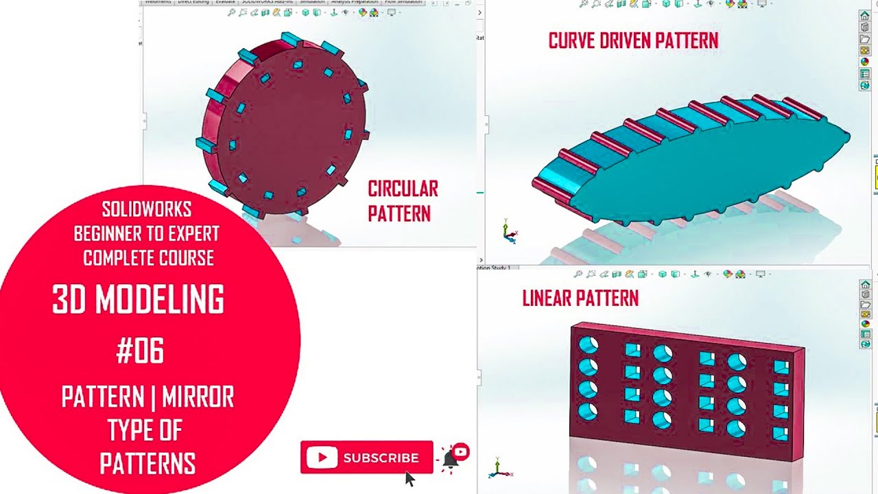 ⚡ Solidworks curve driven pattern sketch driven pattern mirror