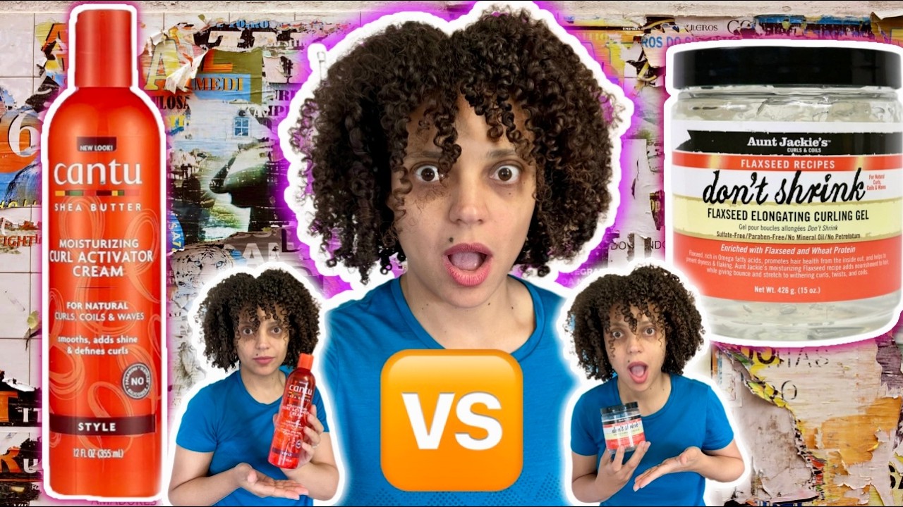 CANTU VS AUNT JACKIE’s | How to TEST if products will mix well together and Avoid Flaking in hair