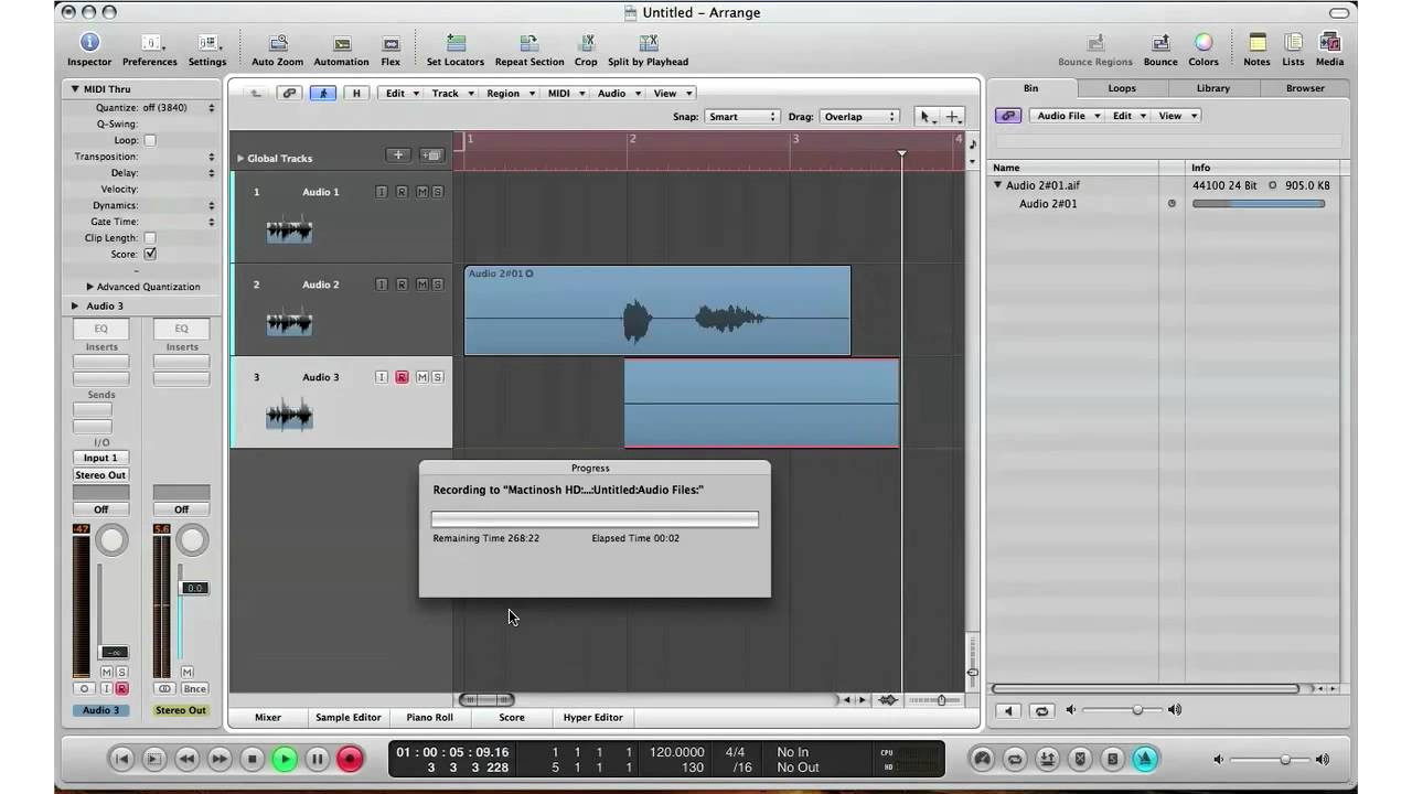 How To: Logic Pro 9 - Beginners Guide To Recording Live Audio/Sound