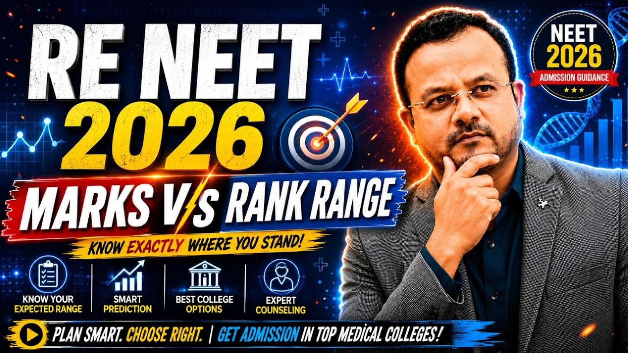 RE-NEET 2026 Marks vs Rank Range |😱 FREE NEET Rank Predictor 2026 | Estimate Your AIR by medica wing