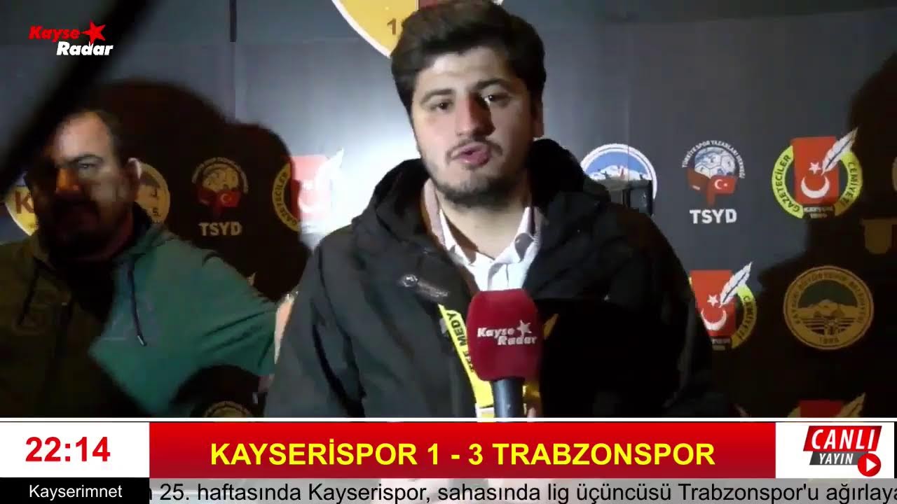 Kayserispor  1 - 3 Trabzonspor Maç Sonu Yayını
