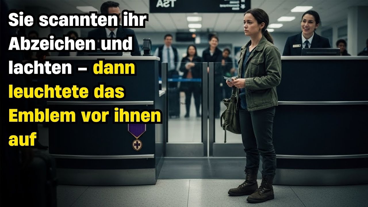 Sie scannten ihr Abzeichen und lachten – dann leuchtete das Emblem vor ihnen auf