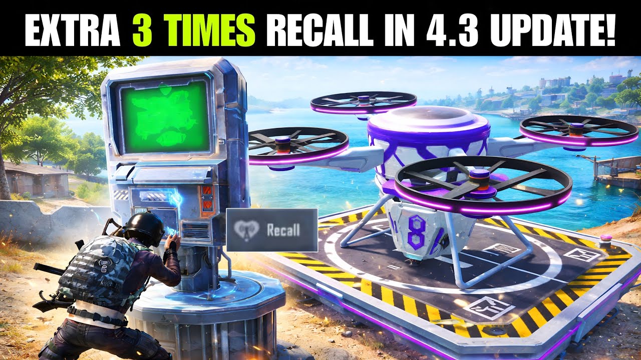 🔴 Extra 3 Times Recall System In BGMI 4.3 Update | Recall Tower Remove? | How To Recall Teammate?