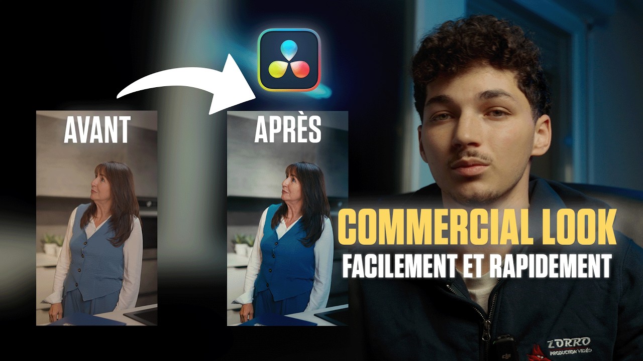 Comment avoir un look commercial sur ses vidéos avec DaVinci Resolve
