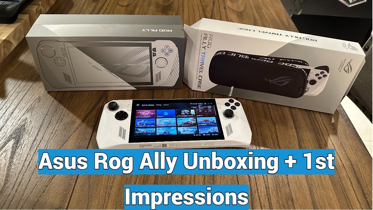 Asus Rog Ally Unboxing, Setup Process, Quick 1st Impressions - Off To A Good Start!