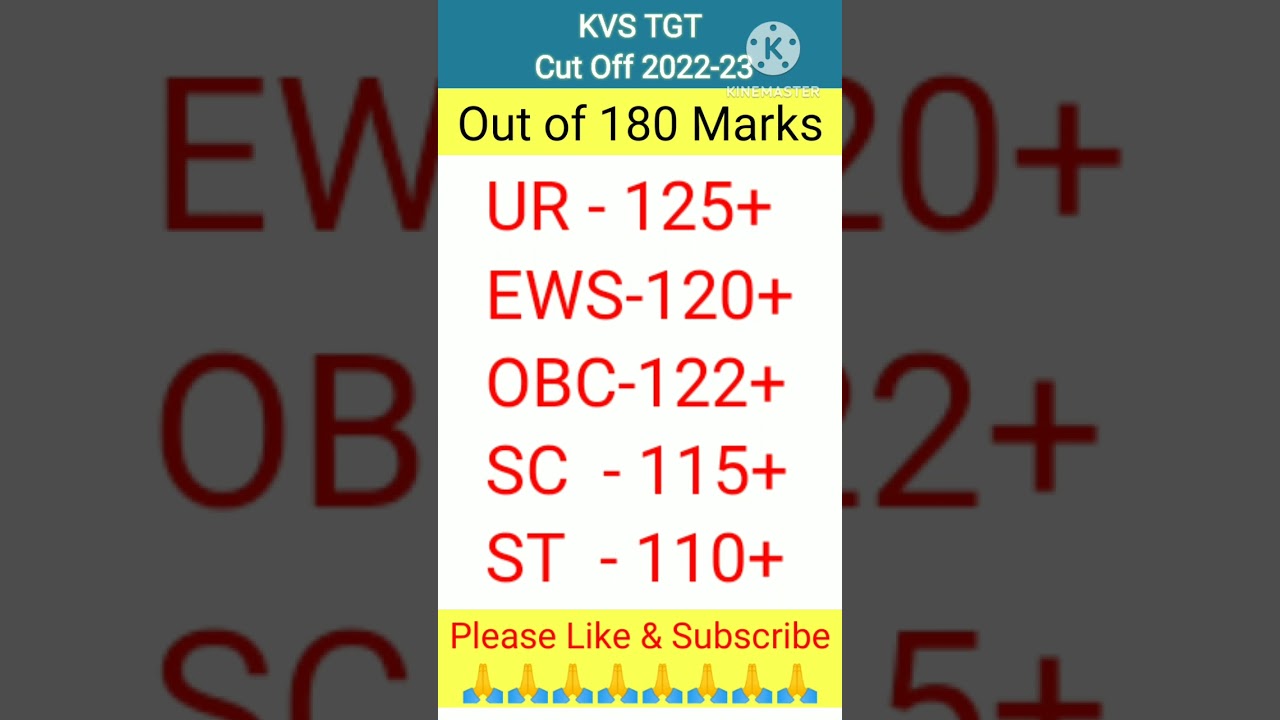 KVS TGT Safe Score 2022 | KVS TGT Cut Off 2022 | KVS TGT Cut Off | KVS Cut Off | KVS TGT Admit Card