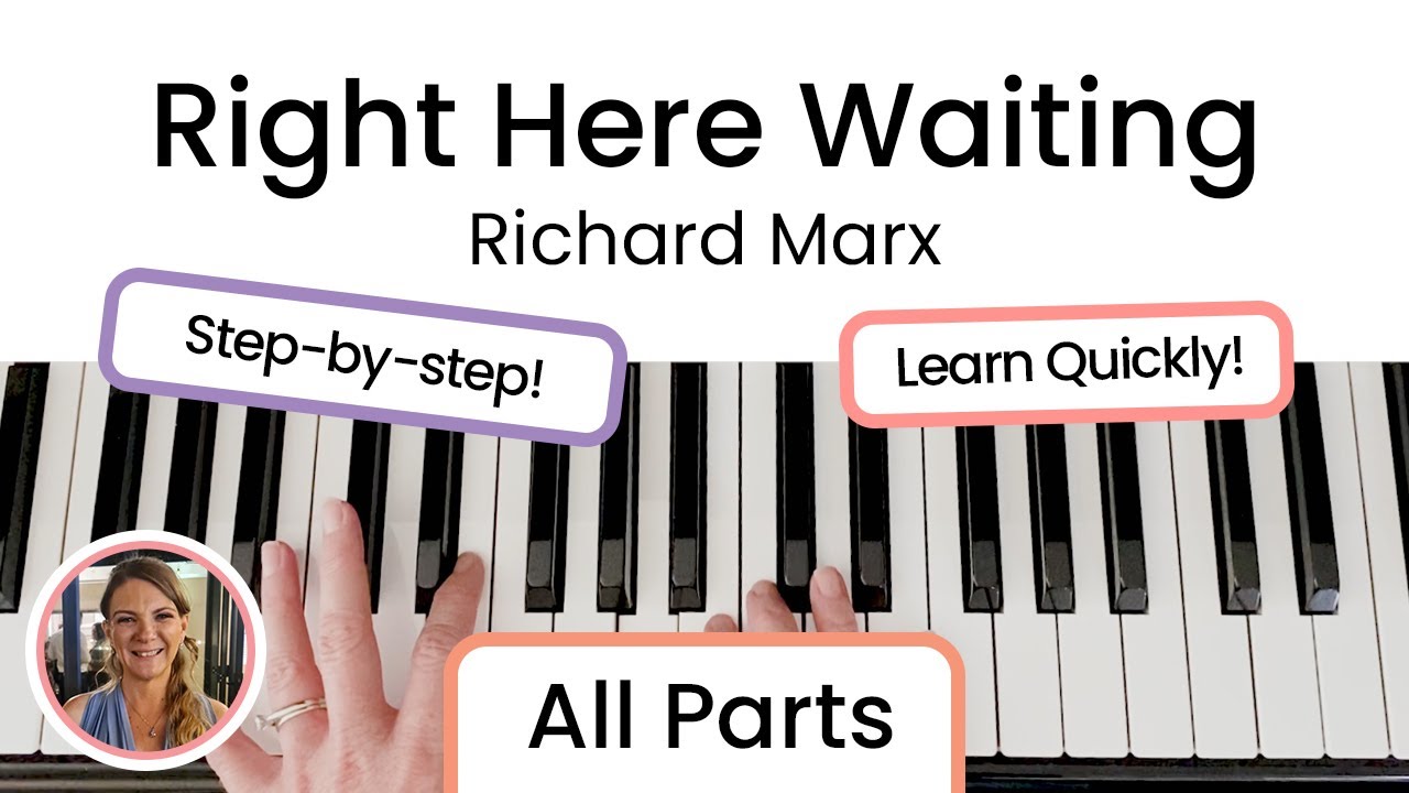 How to play Right Here Waiting - Richard Marx | EASY Piano Tutorial!!