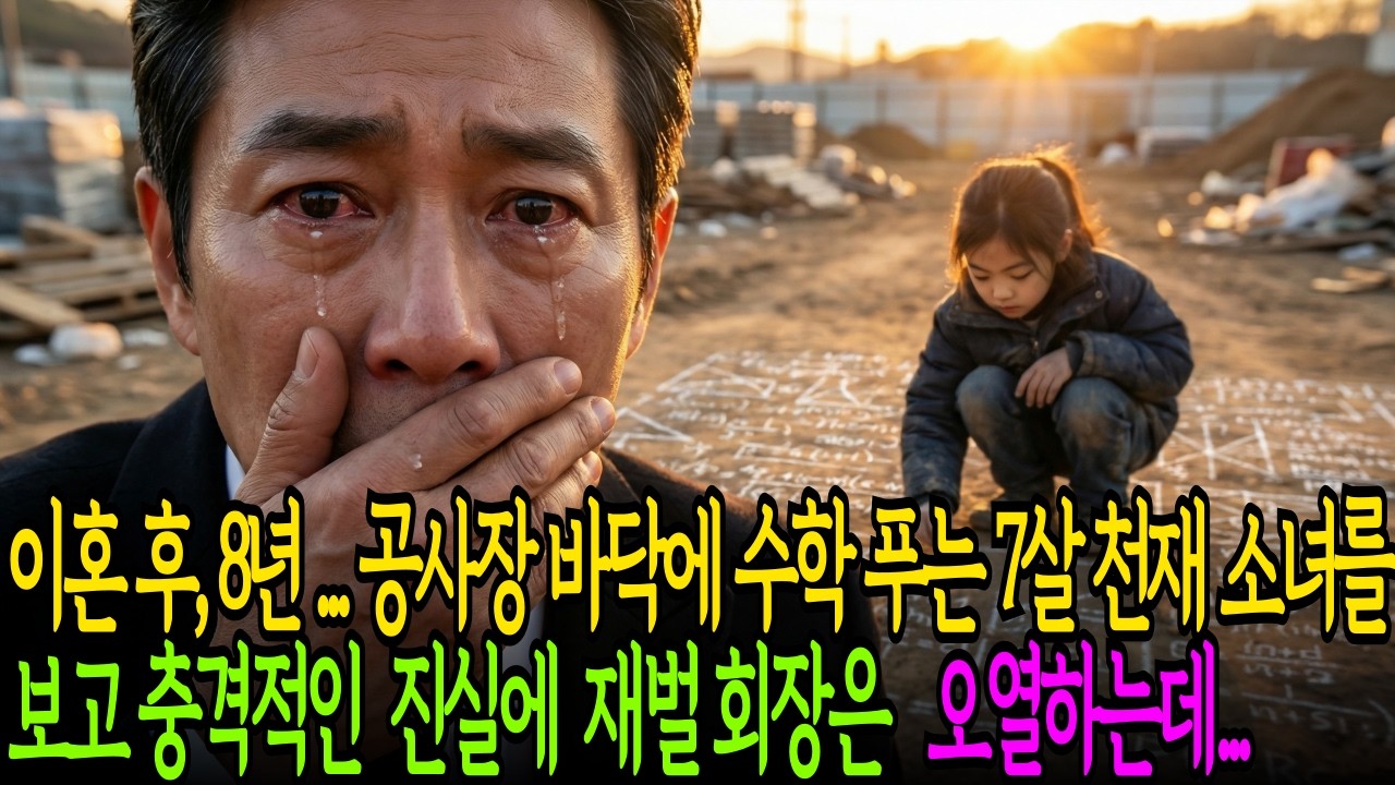 이혼 후 8년, 공사장 바닥에 수학 푸는 7살 천재소녀. 충격적인 진실에 재벌회장은 오열하는데.l감동사연 l눈물사연 l노후사연 ㅣ사연라디오