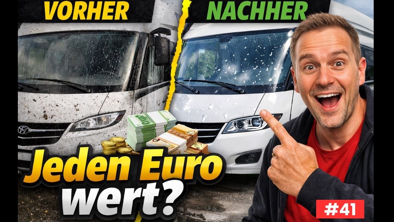 Profi Keramikversiegelung fürs WoMo - Lohnt sich die Investition?