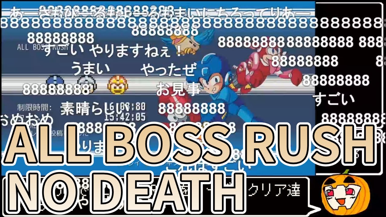 【ゆっくり実況】ロックマン クラコレ1 ALL BOSS RUSH NO DEATH【コメ付き】【南瓜ぐてぃ】