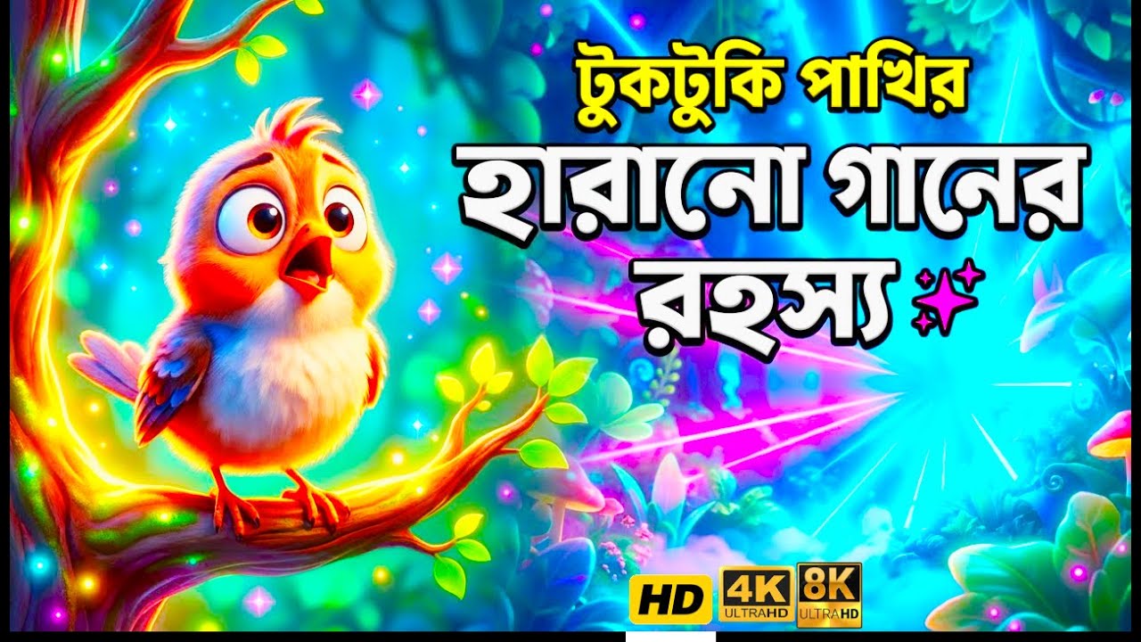 জাদুর ফুল আর টুকটুকি পাখি | Bengali Kids Cartoon Story | Moral Story for Children