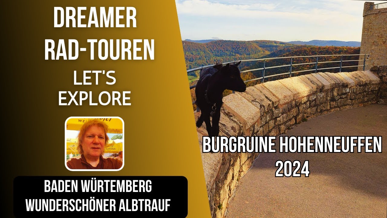 Radtour zum wunderschönen Albtrauf Burgruine Hohenneuffen 2024