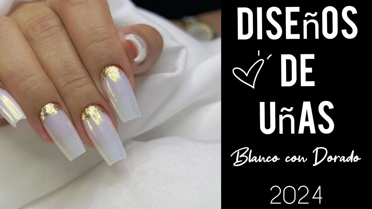 DISEÑOS DE UÑAS BLANCAS 2024 #uñasdemoda #acrylicnails #nailart #tendenciaenuñas #uñasdemoda #nails