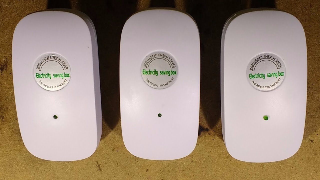 A look at three different energy saver plugs.