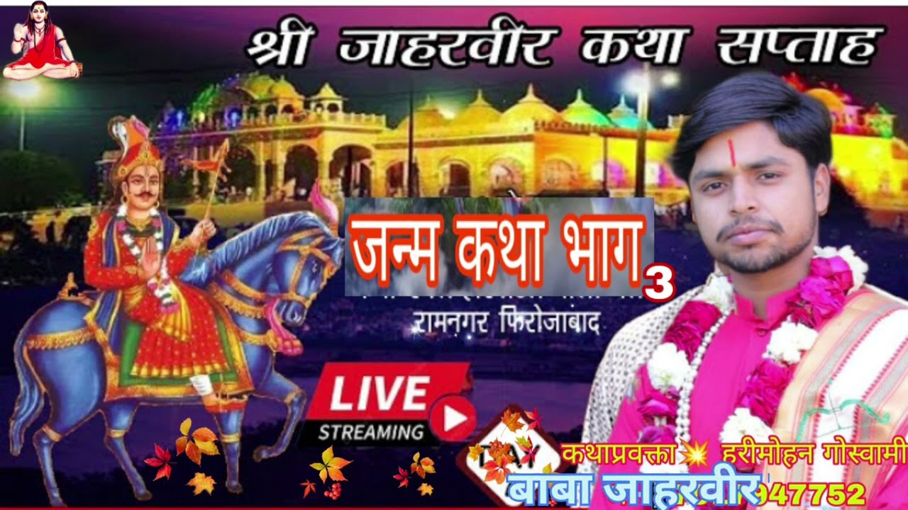 नही सुनी होगी ऐसी⛳जाहरवीर महाराज की पावन जन्मकथा⛳भाग 3💥कथाप्रवक्ता🔥हरीमोहन गोस्वामी जी 📲7017947752🙏