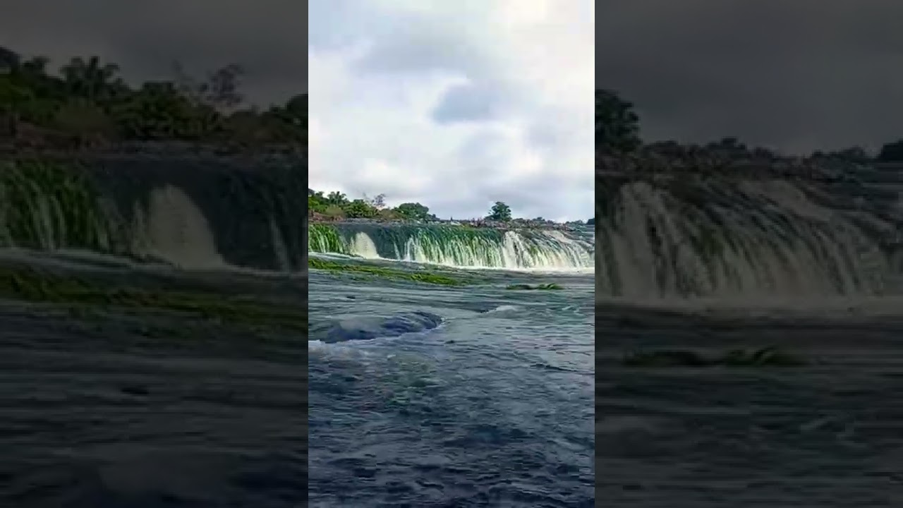 Riveradventure Tap a watra water falls in Sipaliwini Suriname South America heart of the Amazon
