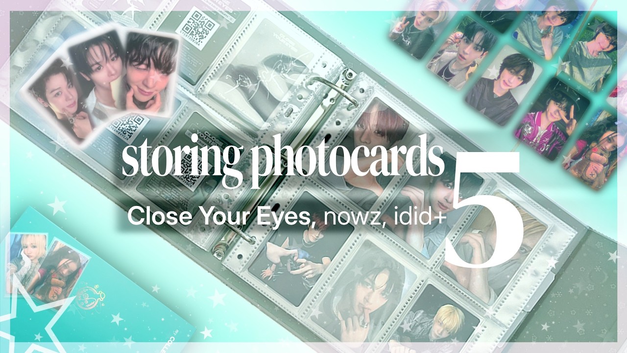 storing kpop photocards 5 | cye, nowz, idid +