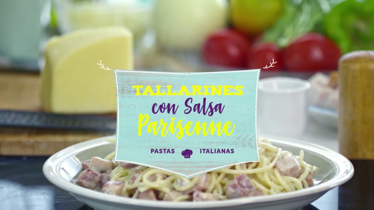 Receta Tallarines con salsa Parisienne