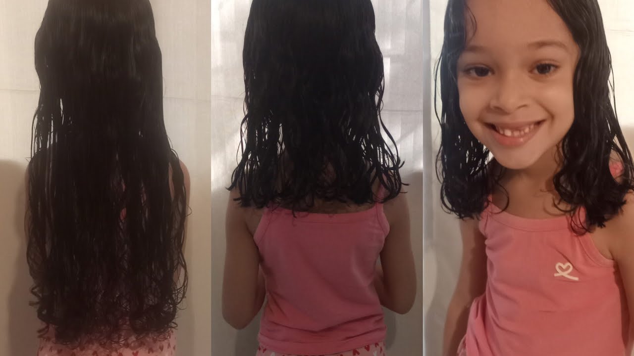 Cortei o cabelo da Helena, ficou lindo!