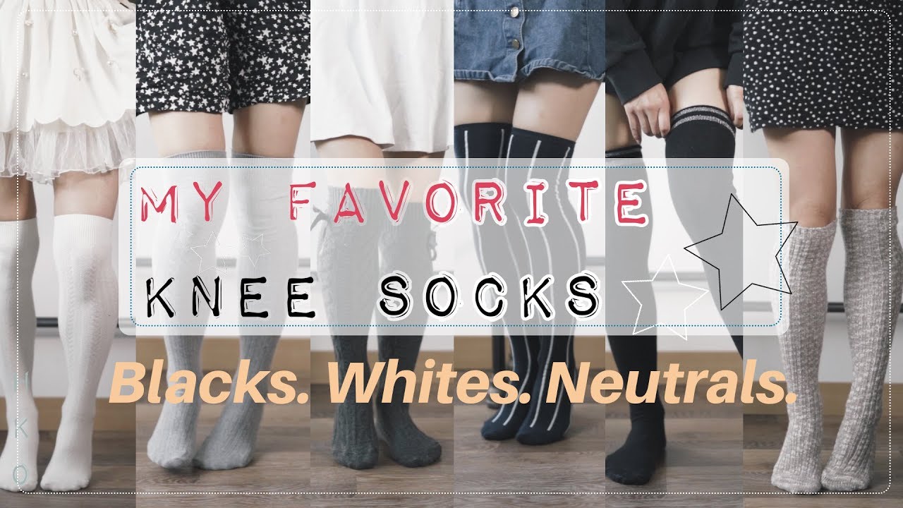 My Favorite Knee Socks! | Black, White, & Neutrals Collection