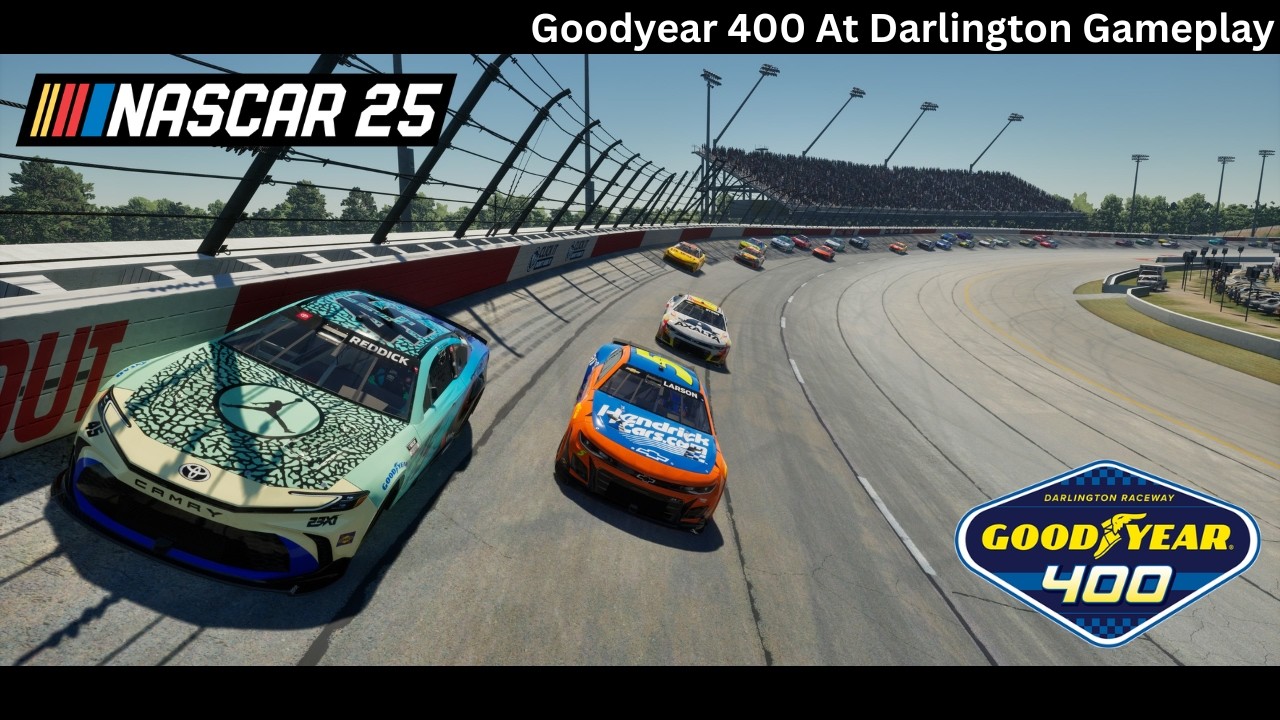 NASCAR '25 PS5 Goodyear 400 At Darlington Gameplay