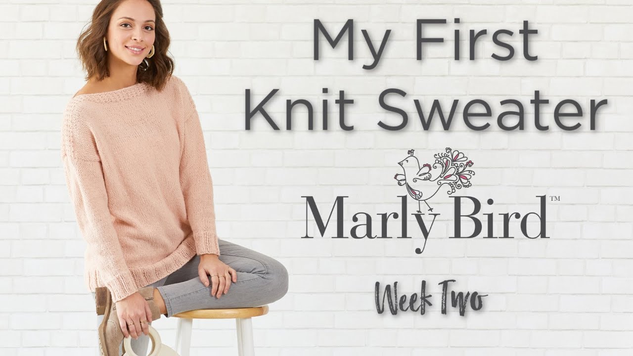 My First Knit Sweater KAL Week 2