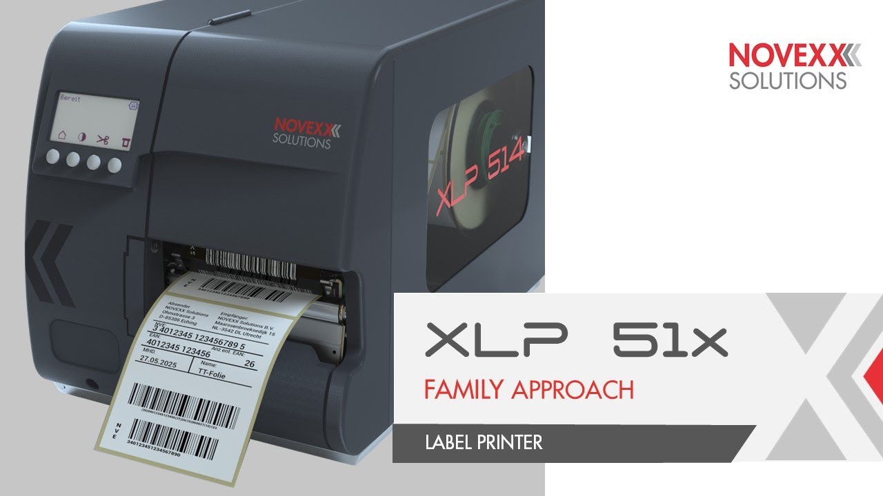 XL5 1x Label Printer - Family Approach I NOVEXX Solutions