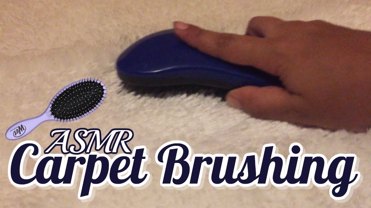ASMR| Brushing White Furry Carpet w/ rubbing | No Talking | 15 Mintues