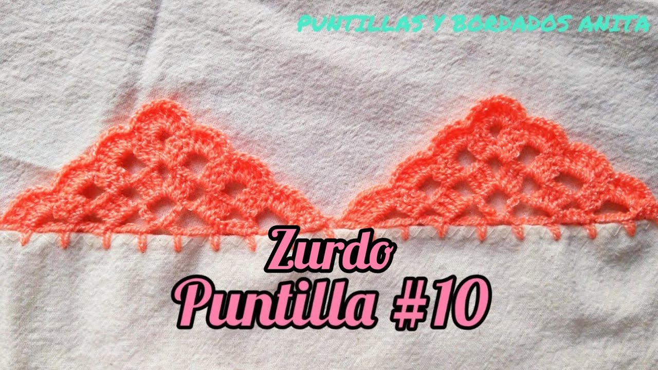 PUNTILLA #10 🍑 PARA ZURDOS #crochet