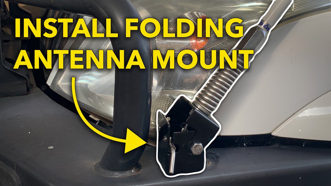 How to Install a Folding Antenna Mount on your Car or 4WD