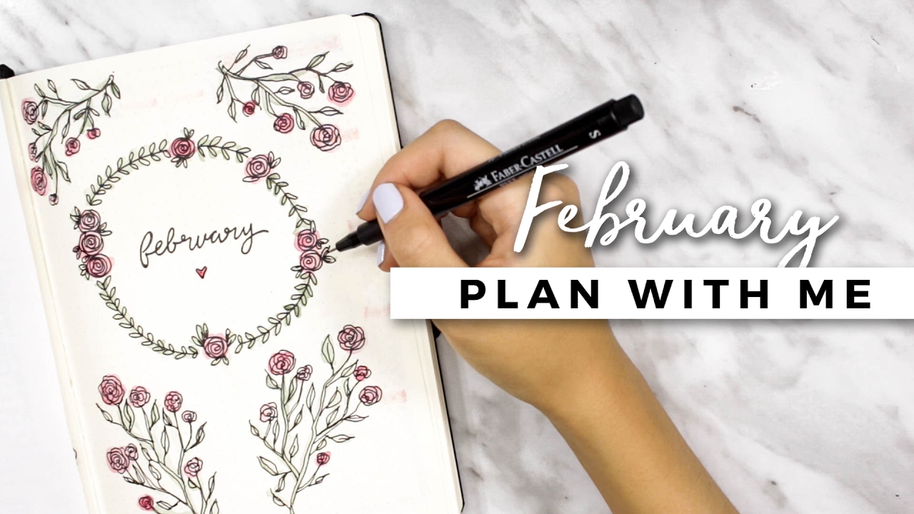 PLAN WITH ME | February 2017 Bullet Journal Setup