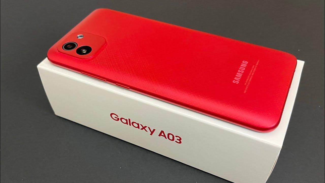 Unboxing SAMSUNG Galaxy A03 - Red