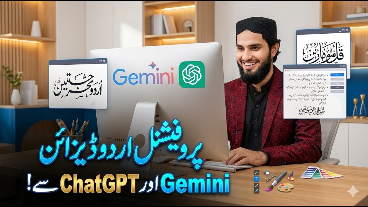 How to Design Stunning Urdu Graphics with Gemini and ChatGPT