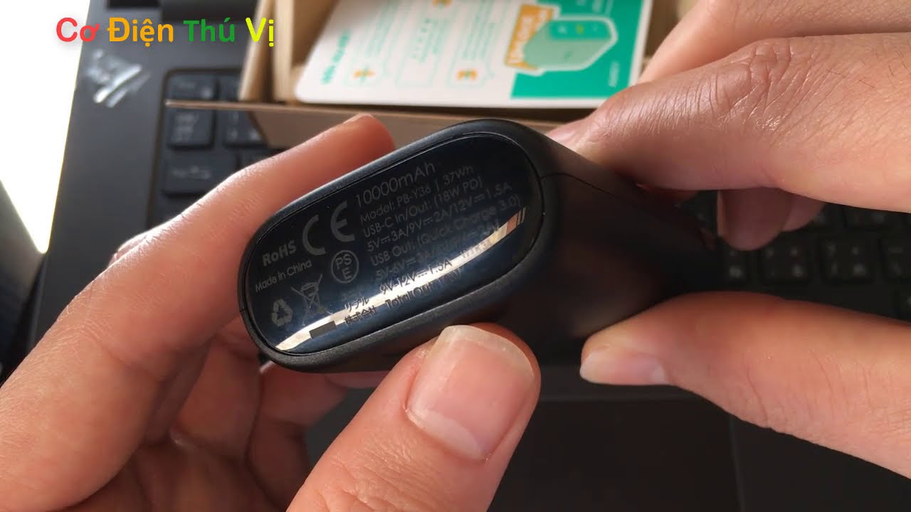 Mở hộp sạc dự ph&ograve;ng aukey 10000Mah ở japan  đo d&ograve;ng điện, điện &aacute;p với 2 loại sạc kh&aacute;c