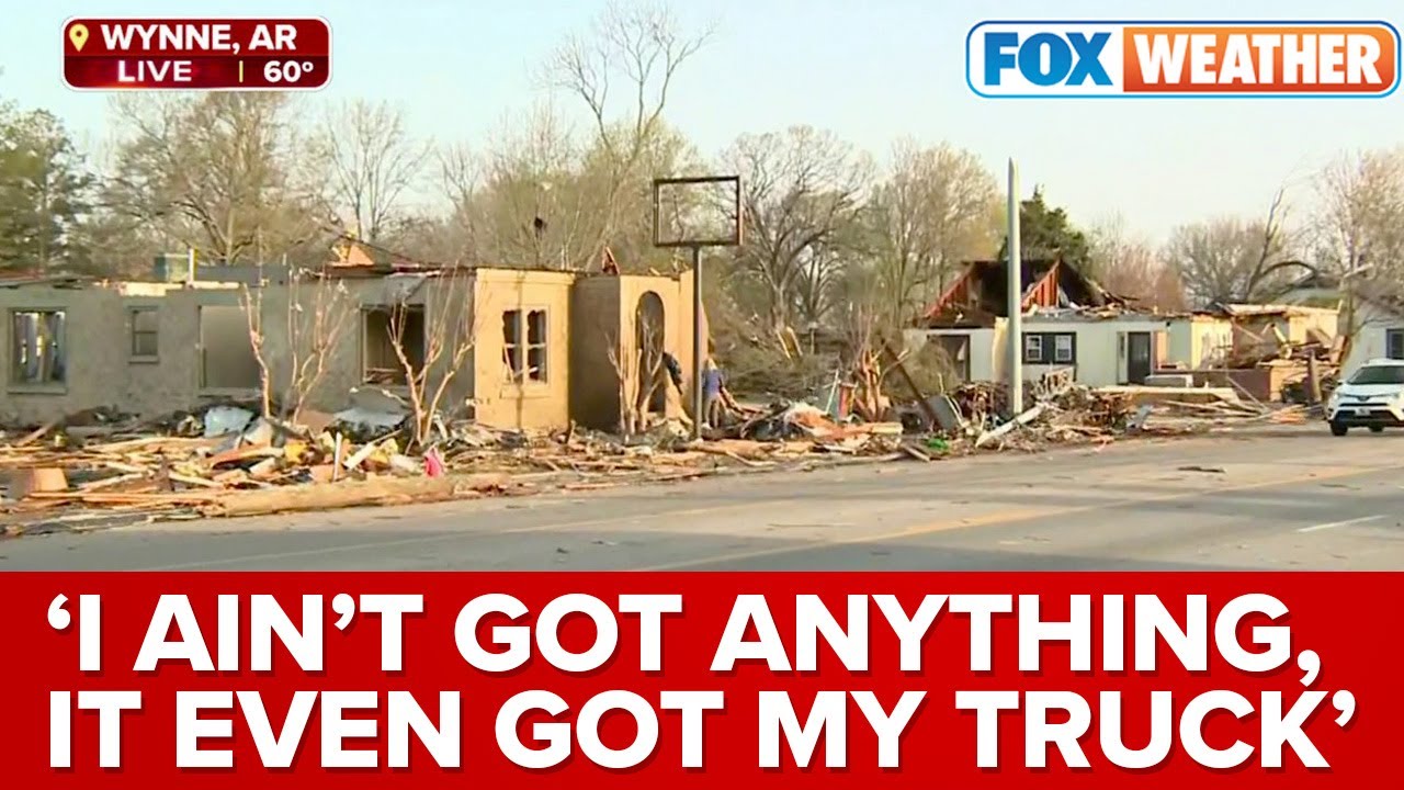 'It Slammed Me Up Against The Wall': Wynne, AR Resident Thankful To Be Alive After Violent Tornado