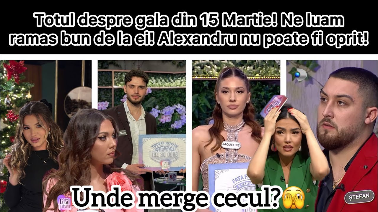 Totul despre gala din 15 Martie! Ne luam ramas bun de la ei! Alexandru nu poate fi oprit! 