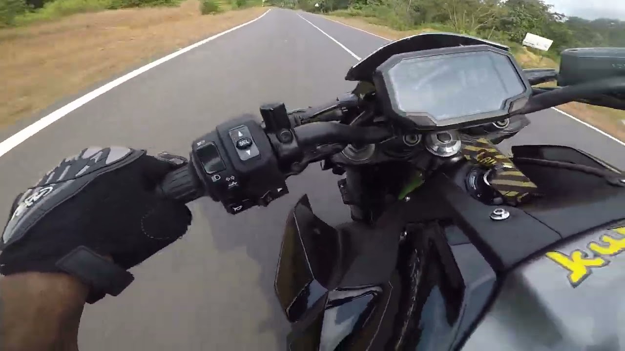 RIDING MY KAWASAKI z900 IN THE GHAT SECTIONS OF GOA - TOWING ON A SUPER BIKE