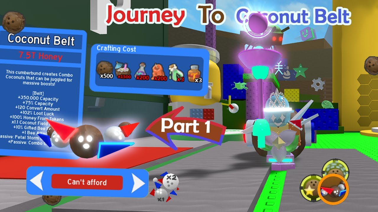 Journey to Coconut belt!  #1 Bee Swarm Simulator