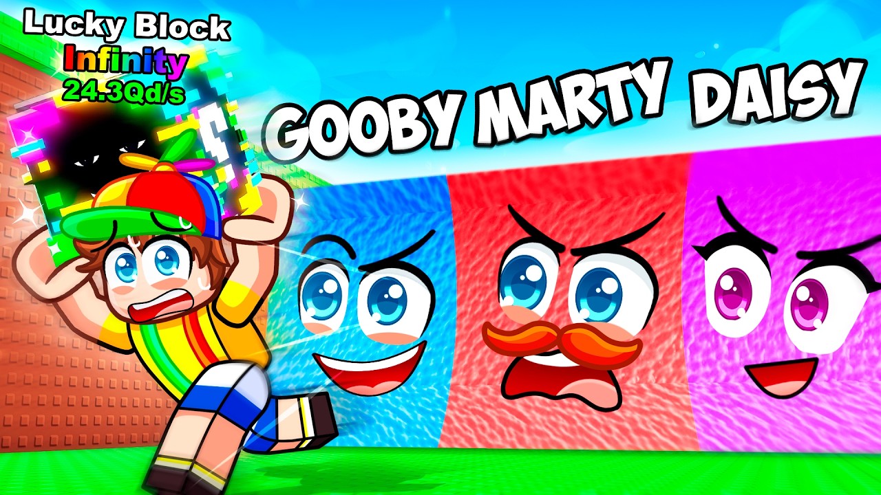 Lucky Block Race in ESCAPE TSUNAMI For Brainrots!