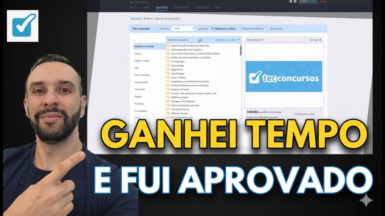 ✅ Jeito certo de usar o TEC CONCURSOS ( Ganhei tempo e fui APROVADO ) 