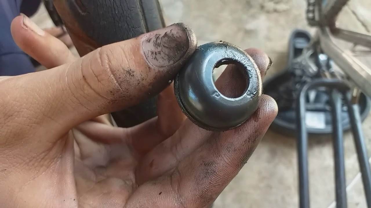 Troca de eixo traz. da bicicleta bacias e colar