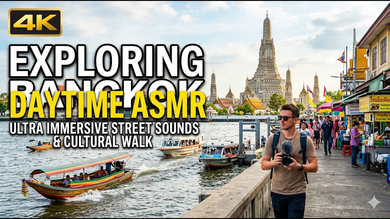 4K Exploring Bangkok Daytime ASMR