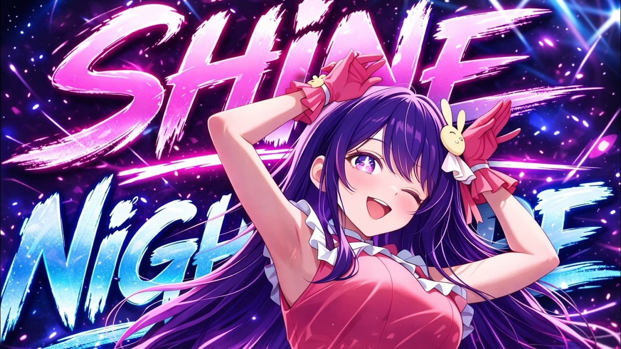 Purple Hair Anime Girl Nightcore Edit ♡ Shine