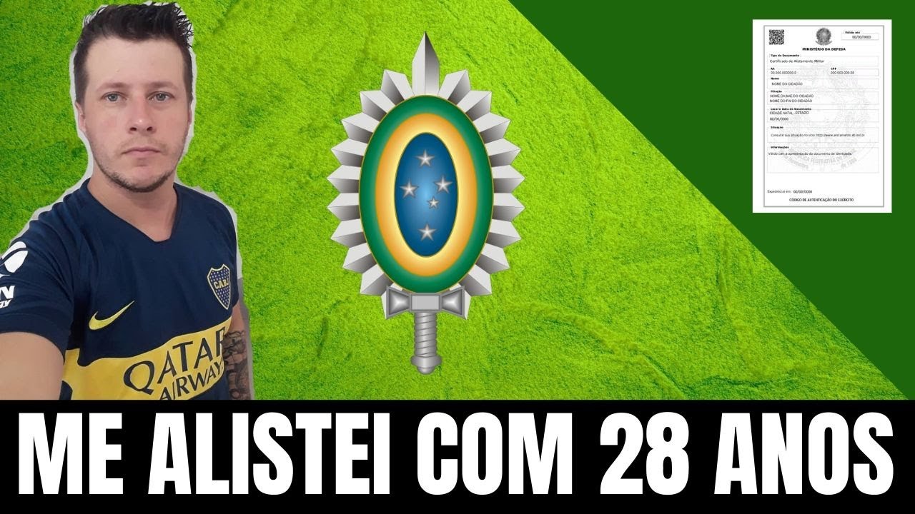 EU FUI ME ALISTAR COM 28 ANOS NO EXÉRCITO BRASILEIRO