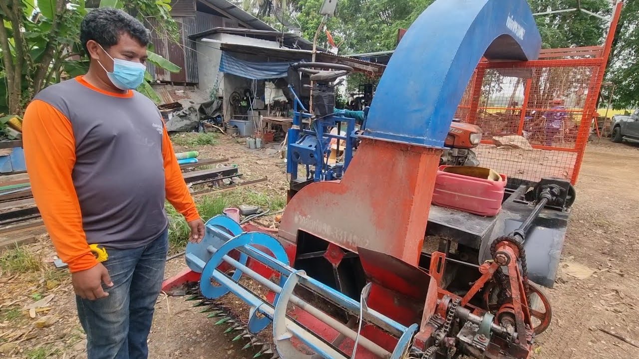 นี่แหละคนที่สร้างรถตัดหญ้าวัวขึ้นมา พามาชมให้ถึงอู่เลย ตอนนี้กำลังสร้างรถตัด4×4อีกตัว