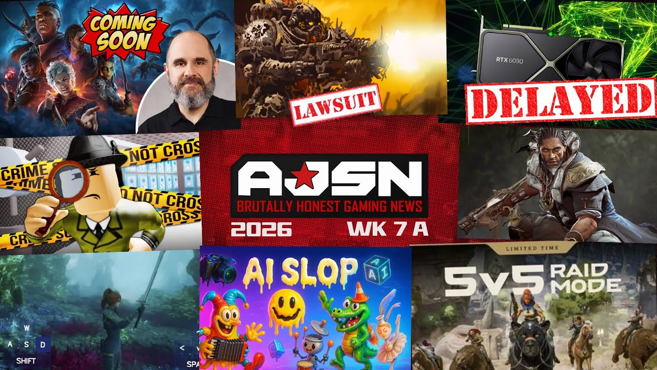 AJSN WK7A- Baldur’s Gate 3 HBO TV Show?, Roblox AI Rips Expedition 33, No New RTX Cards '26, GW DMCA