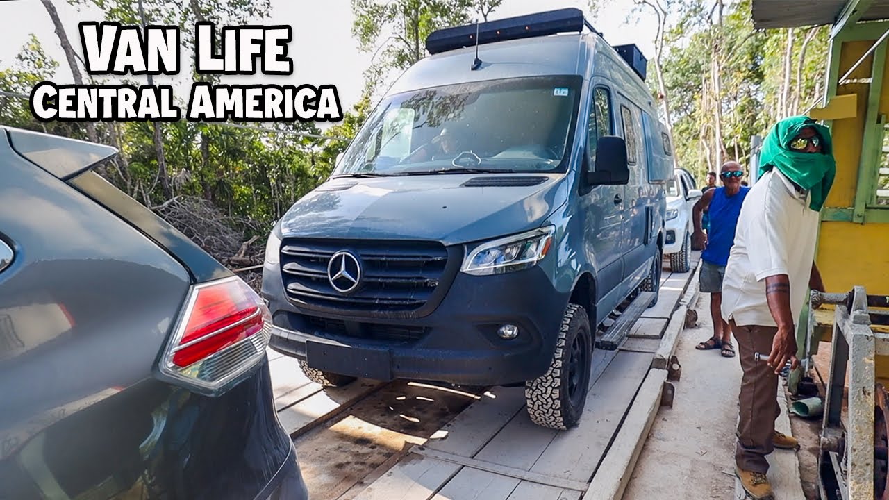 Van Life Driving to CENTRAL AMERICA | Crossing the Mexico and Belize Border