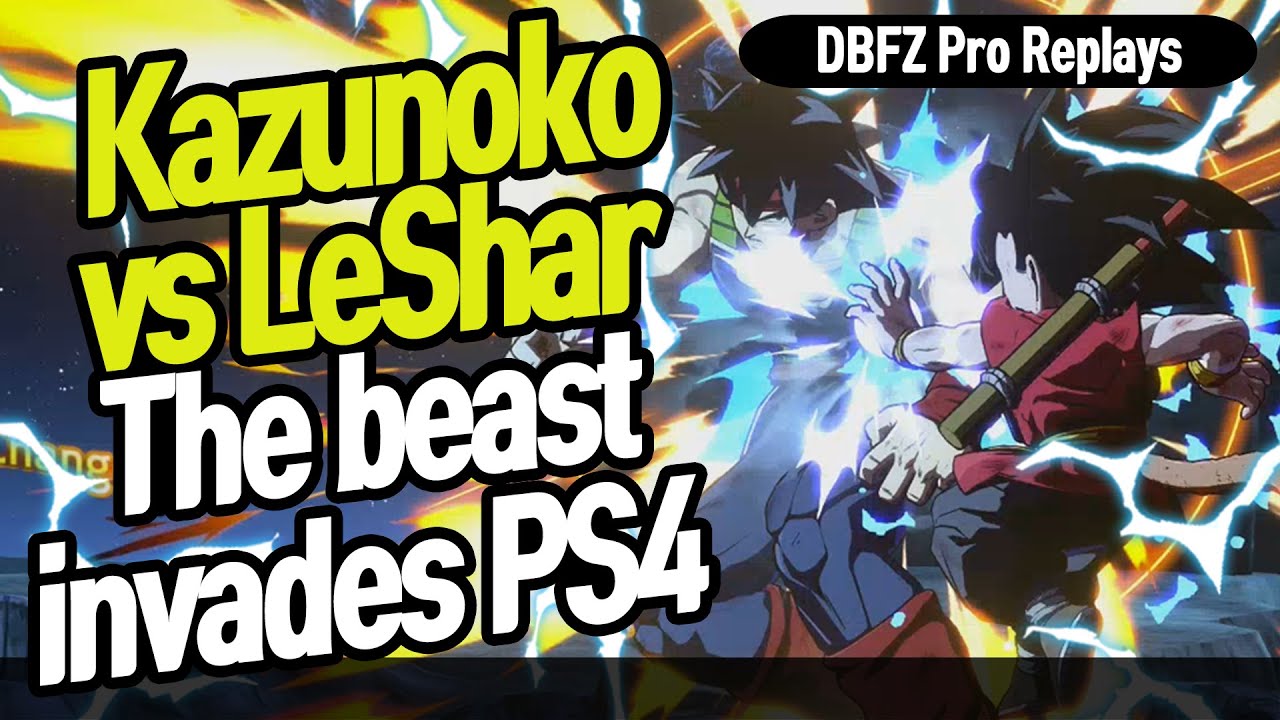 【DBFZ】 Kazunoko vs LeShar, fear the beast, He goes hunting the top players 【DBFZ Pro Replays】
